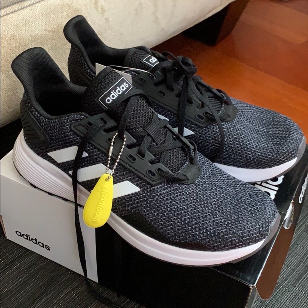 Black Charcoal Grey Adidas Duramo 9